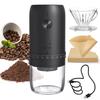 CIRCLE JOY Electric Coffee Grinder, Low-Speed Grinding, Heat-Free Ceramic Grinding Core, Portable Rechargeable Propeller Grinder for Coffee