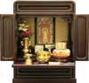 Matsuyama Shinbutsu Shop Мини-буддийский алтарный набор из 14 цветущих вишен, компактный, высота 43 см x ширина 34 см x глубина, полный набор Jodo Shinshu