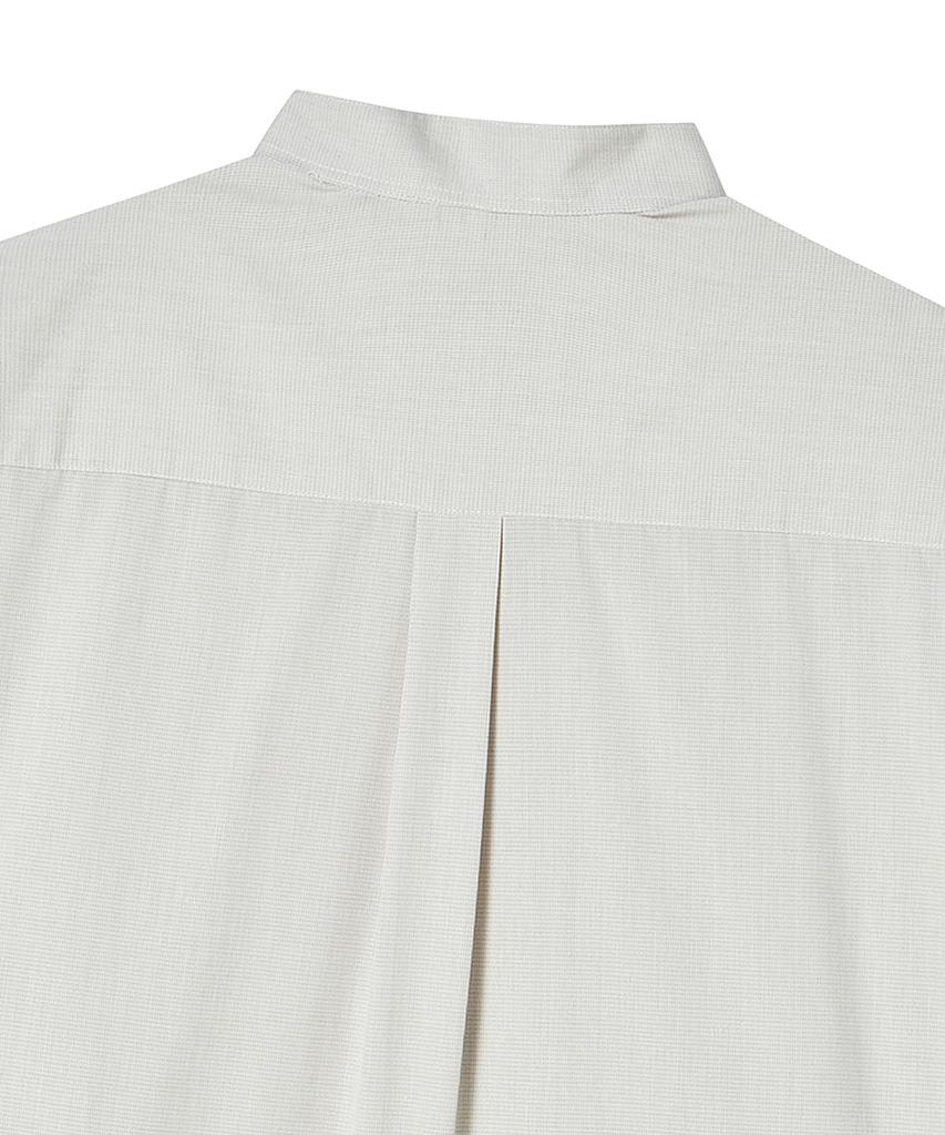 BEYOND CLOSET [Collection Line] Scarf Detail Round Shirt Ivory