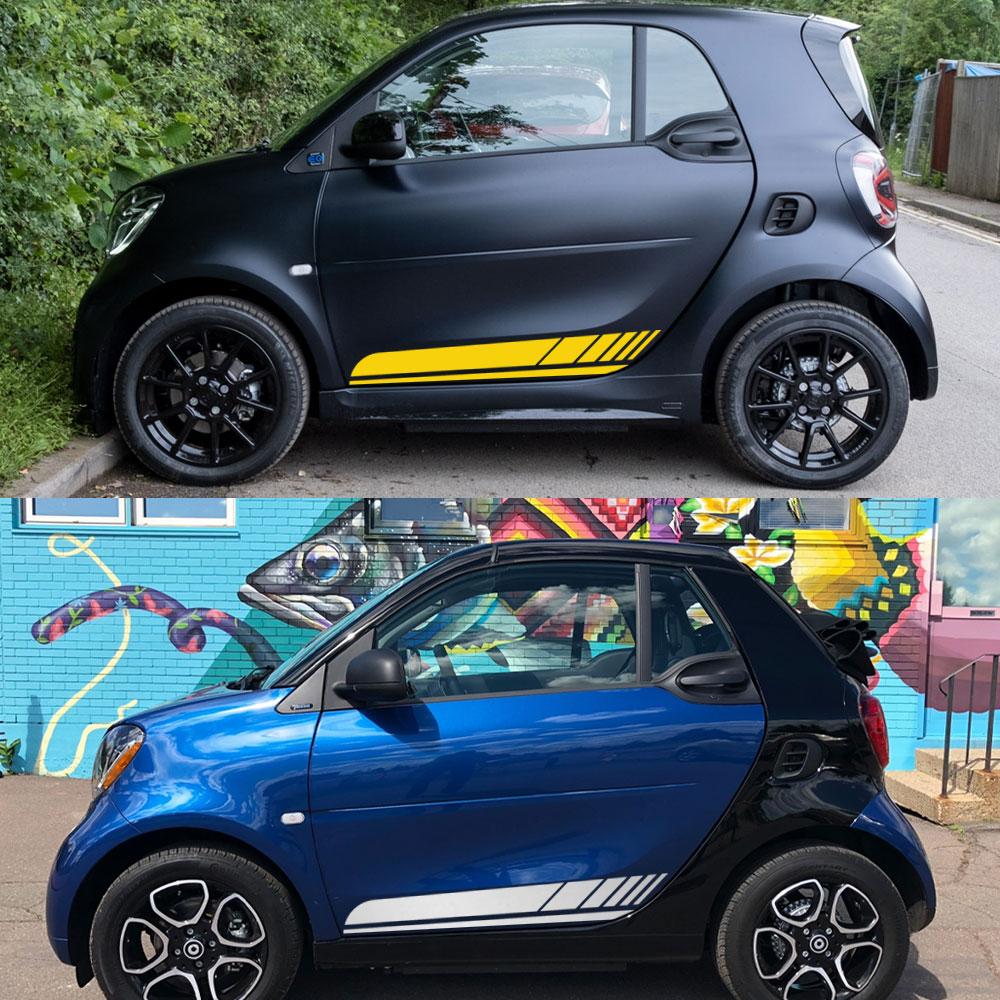 Автомобильные наклейки для Mercedes Benz Smart Forease Fortwo Fourjoy Forspeed Графические полосы Стиль Виниловые наклейки Аксессуары для тюнинга авто