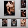 Modern Gym Decoration Canvas Painting Bodybuilding Character Fitness Wall Art Poster Sexy Men Women Muscle Picture Mural Cuadros