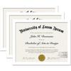 Black 8.5 x 11 Frame Display 8.5 by 11 Document Certificate Diploma Wall and Tabletop - 1 Pack