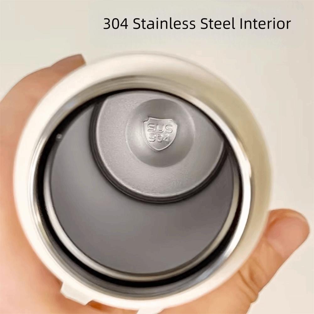 304 Stainless Steel Pink Bow Water Bottle Large Capacity Double-layer Water Cup  Sport