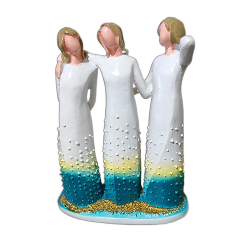 Три женских украшения из смолы Креативные подарки для домашнего рабочего стола Украшения для спальни Фестиваль Памятные подарки