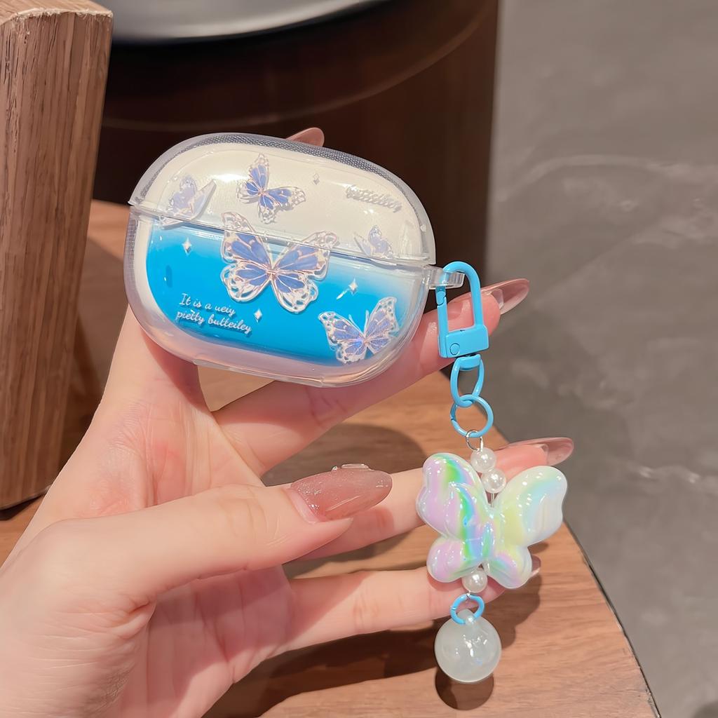 Redmi Buds 5 Pro Case Cartoon Cherry Bow Clear Wireless Headset Soft Cover For Xiaomi Redmi Buds Buds5 Pro Cases Coque Fundas