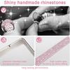 2 Pack Bling License Plate Frames Premium Sparkly License Plate Frame for Women Durable Pink Bling Car Accessories