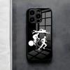Чехол для телефона Triathlon для IPhone 17 Air 16 E Pro Max 15 14 13 Mini 12 Pro 11 Max Plus Черное стеклянное покрытие
