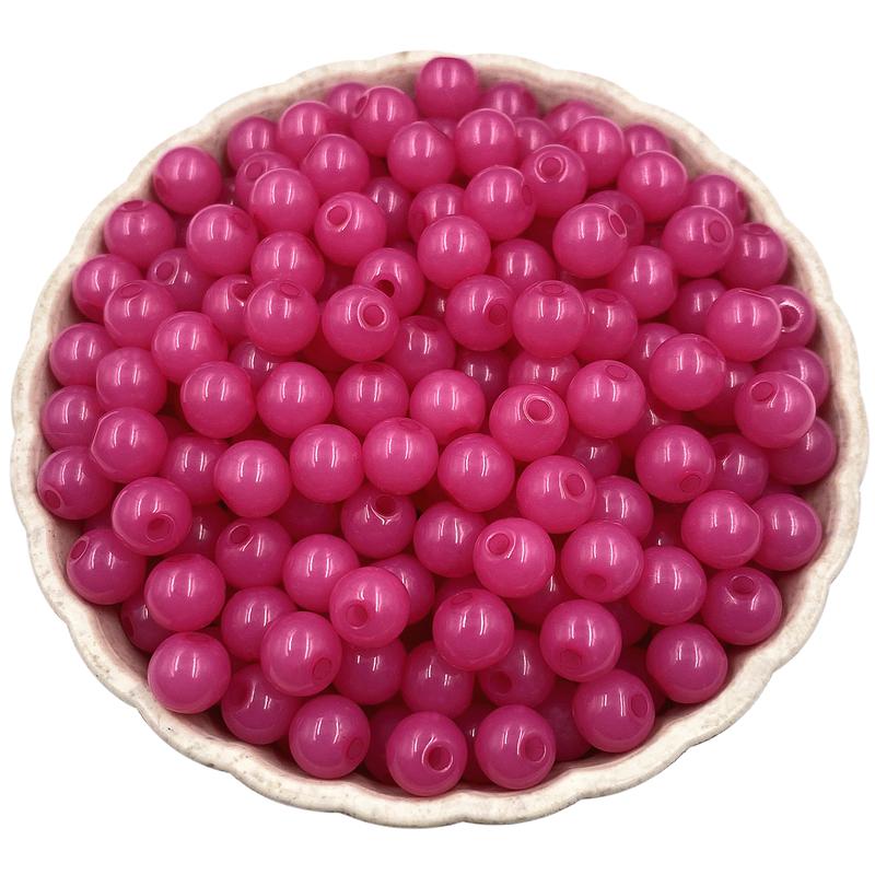 DIY фурнитура 6 мм желе цвет 200 шт Изготовление для поделок ювелирные изделия аксессуары бисер мода акриловые бусины круглые бусины