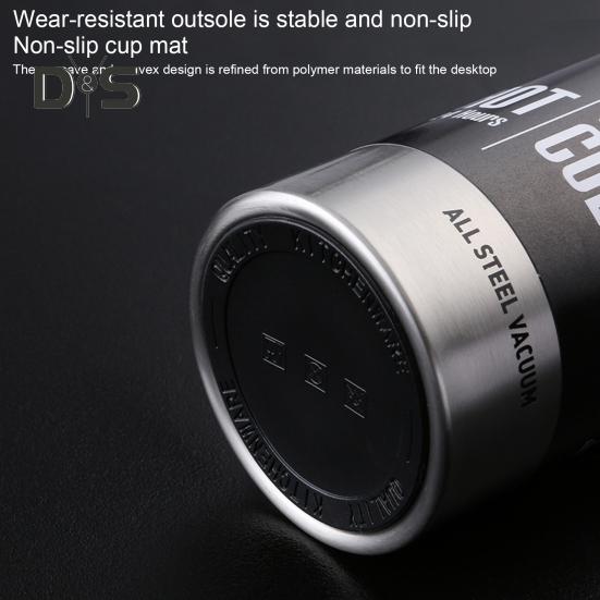 500/750/1000/1500 мл термокружка с нескользящим дном, портативная спортивная изолированная прямая чашка с широким горлышком