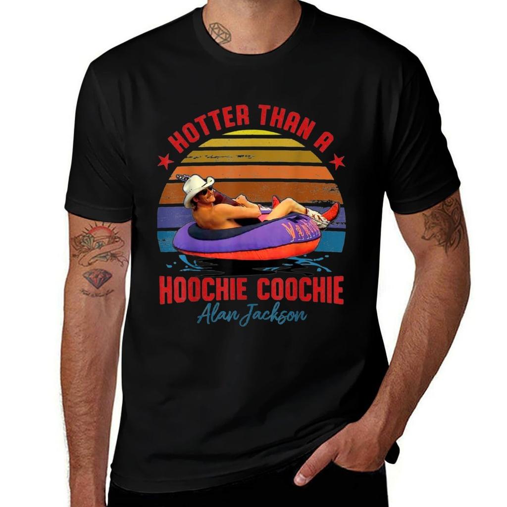 Hotter Than A Hoochie Coochie TShirt Daily Wear Plain Short Sleeve Shirt