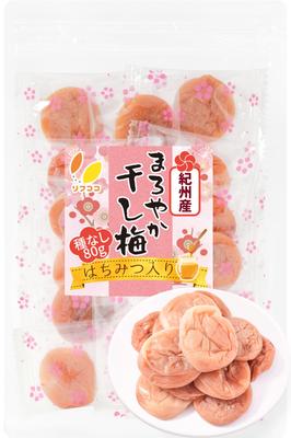 Refcoco Кишу Марояка Сушеный Умэ Медовый Умэ Без Косточек 80 г 14 Штук Маринованный Слива Умэ Кондитерское изделие Zip-пакет Хранение