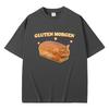 Gluten Morgen Смешной Кот Мем Футболка Глупые Коты Футболки Мужчины Женщины Повседневный Юмор Футболка Мужская Винтажная Полиэстер Большие Футболки