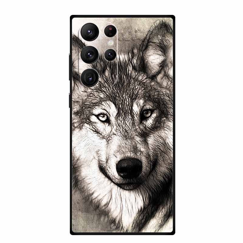 For Samsung S23 Ultra Phone Case Cover S23Ultra Black Silicone Soft Back Case For Samsung Galaxy S22 S23 Ultra Case S 23 Ultra