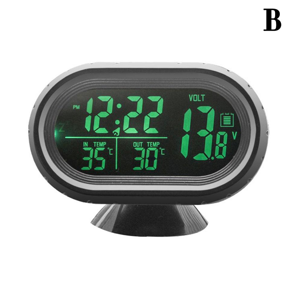 НОВЫЕ высококачественные аксессуары для интерьера 3 в 1 автомобильный вольтметр термометр подсветка ЖК-цифровые часы 12 В/24 В автомобильный электронный Lumino