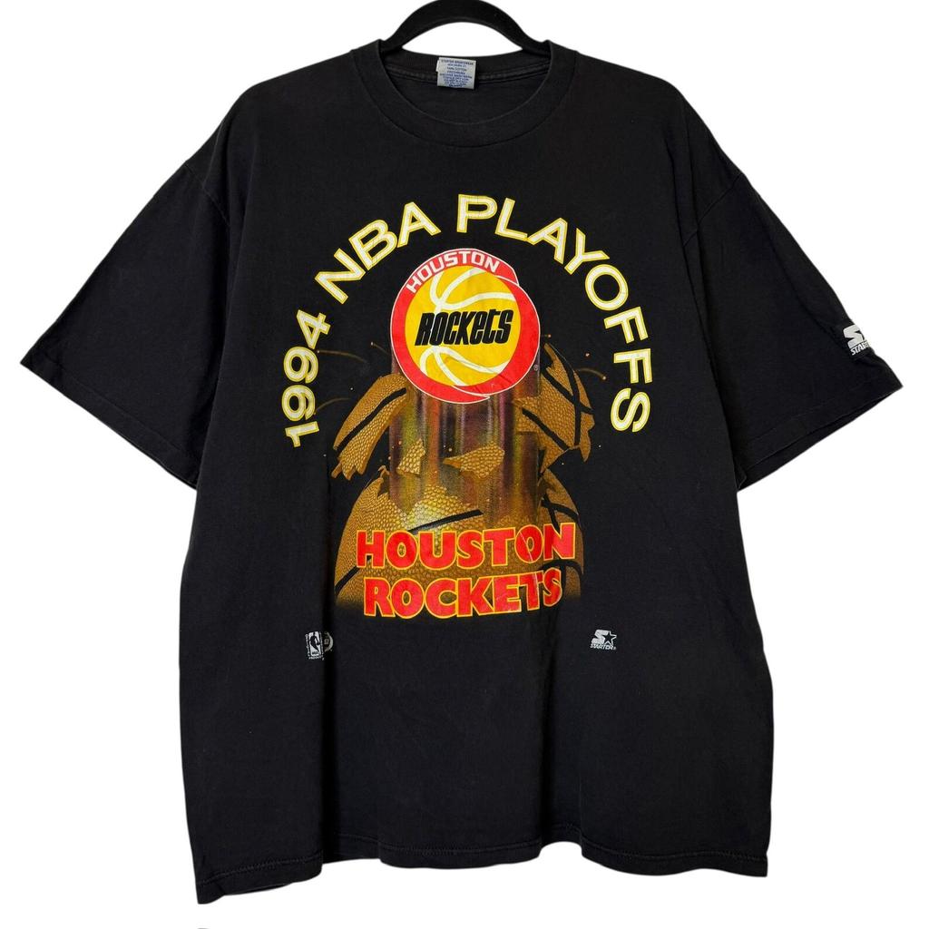 1994 Houston Rockets Starter NBA T shirt Sz L (B2200)