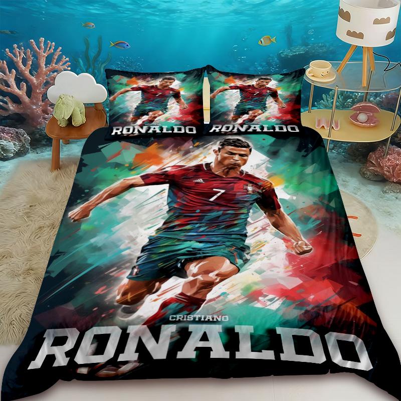 Пододеяльник Cr7 Футбольная Звезда R-Роналду Печать Комплект Постельного Белья Пододеяльник Одеяло Кровать Молодежь Дети Девочки Мальчики Подарки