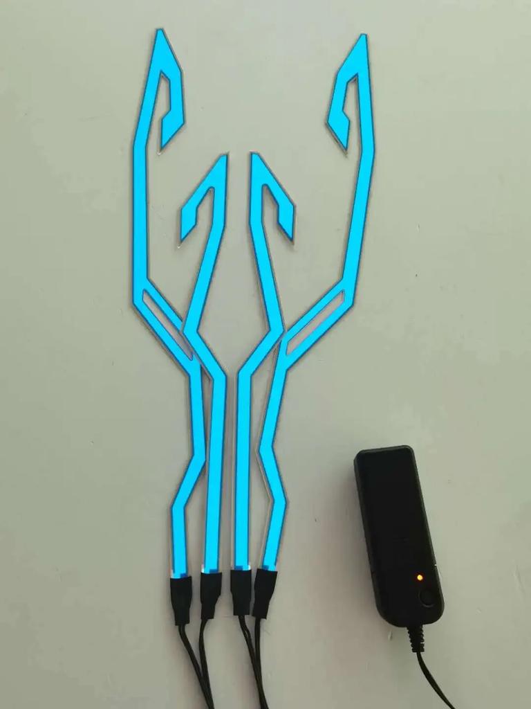 Новый фонарь для шлема мотоцикла 4 в 1 EL Light 3 Mode Led фонарь для шлема ночной езды сигнальная полоса для шлема комплект аксессуаров для украшения