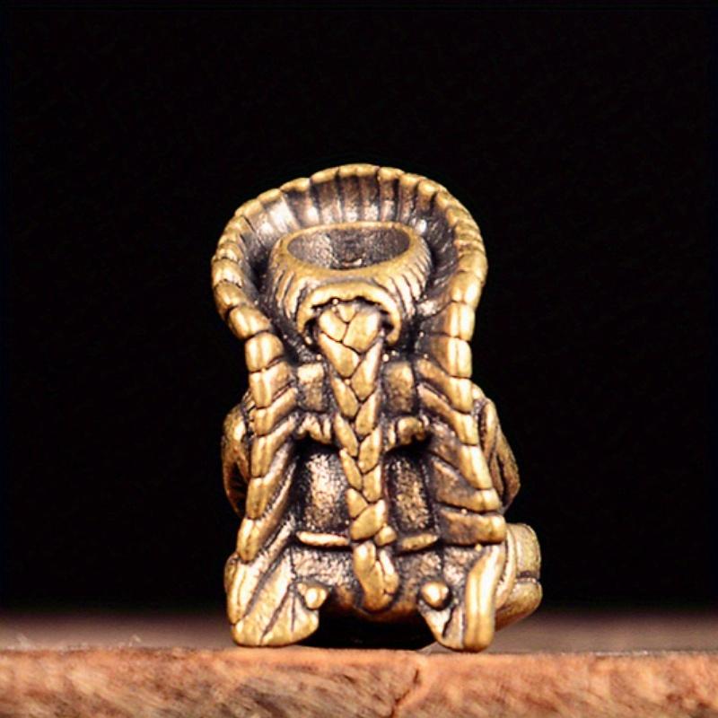 Индийский Старейшина Вождь Латунная Бусина для Ножа DIY Браслеты Аксессуары для Брелка Ручной Работы Плетеный Шнурок Подвеска Ретро Подвески