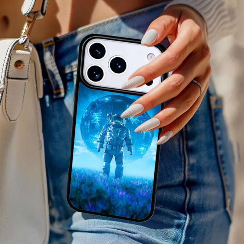 Чехол для телефона 'Астронавт в океане, космос' для iPhone 17 Air 14 15 13 12 Max Чехол для Apple 14 15 16 16e 11 Pro Max Plus Coque