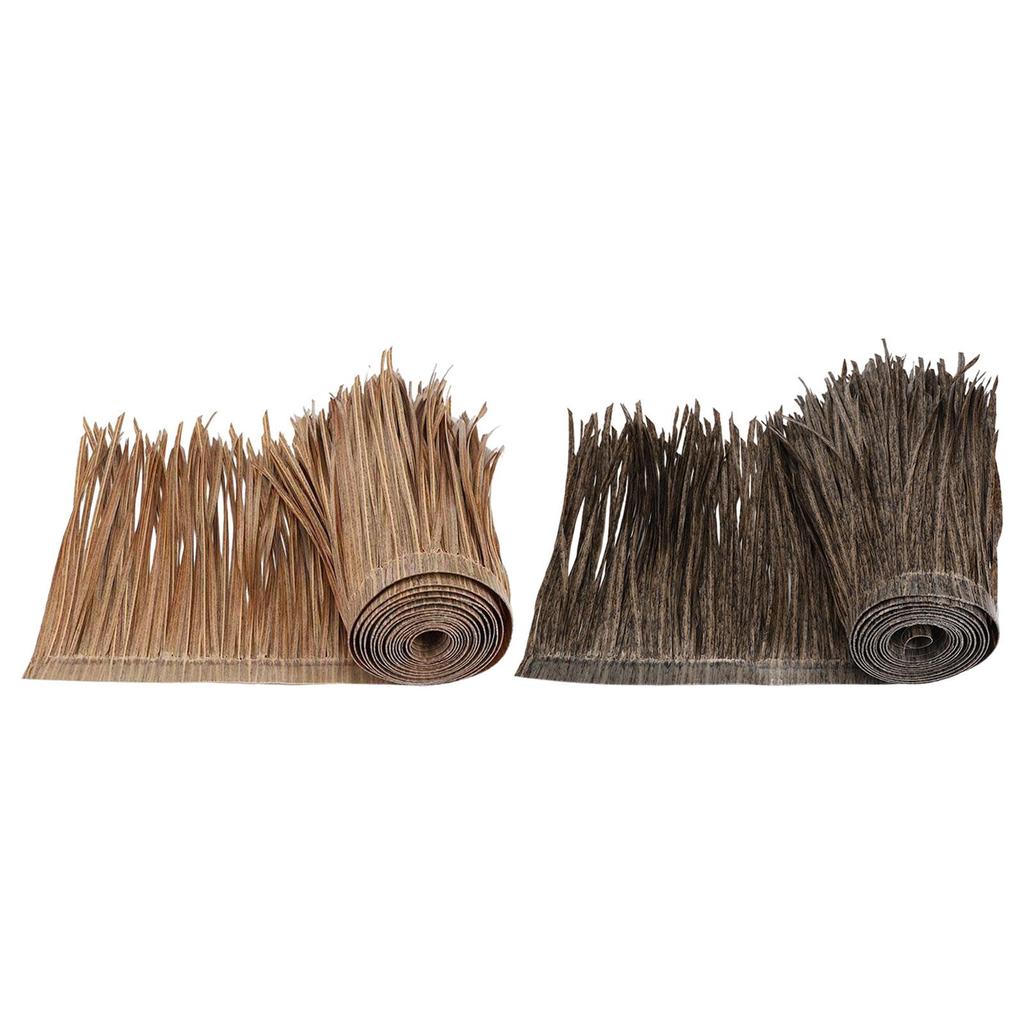 Mexican Straw Roof Thatch, Artificial Palm Thatch Rolls, Tiki Bars Hut Grass Duck Boat Grass Runner for Patio Decoration