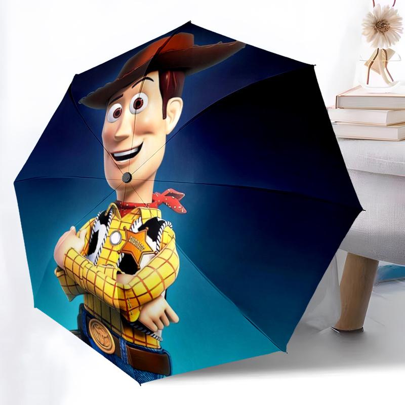 Toy Story Woody Automatic Opening and Closing Umbrella - Suitable for Various Occasions, Outdoor Activities, Lightweight and Durable Automat