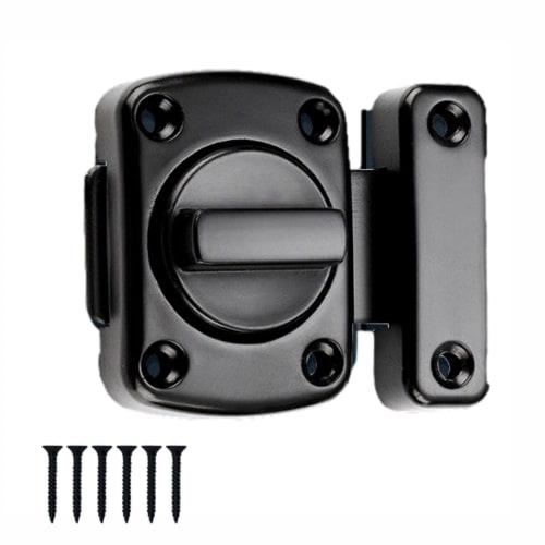 Copeflap Interior Lock, Aftermarket Door Lock, Simple Rotating Door Lock, Indoor/Outdoor Use (Gray)