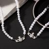 Корейский Модный Тренд Жемчужный Браслет Ожерелье Комплект Женский Нишевый Высококлассный Смысл Легкий Роскошный Стиль Планета Ключичная Цепочка