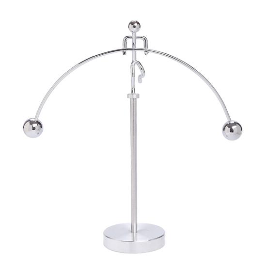 Art Sculpture Interactive Kinetic Decoration Surfing Figure Skier Balancing Tabletop