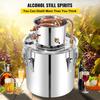 SucceBuy 50L Alcohol Still Stainless Steel Water Alcohol Distiller with Condenser 13.2Gal Wine Making Boiler with Copper Tube