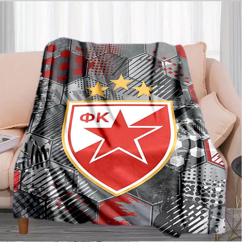 Crvena Zvezda Blanket Suitable for Sofas, Beds, Offices, And Camping - Perfect Gift for Halloween Christmas