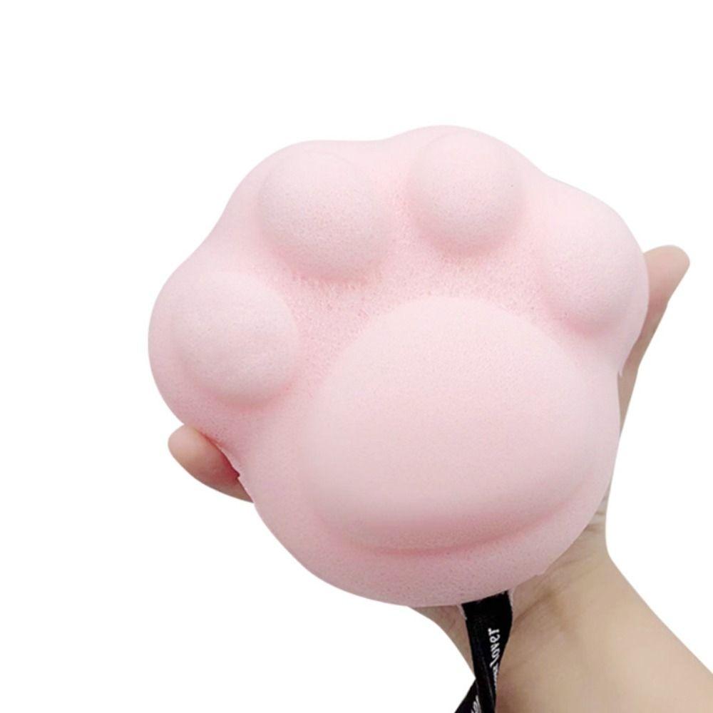 Scrubbing Baby Bath Sponge Bath Cartoon Washes The Earth Cat's Paw Shower Balls Bath Care