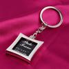 Lovely Mini Creative Metal Alloy Insert Photo Picture Frame Keyring Keychain Gift