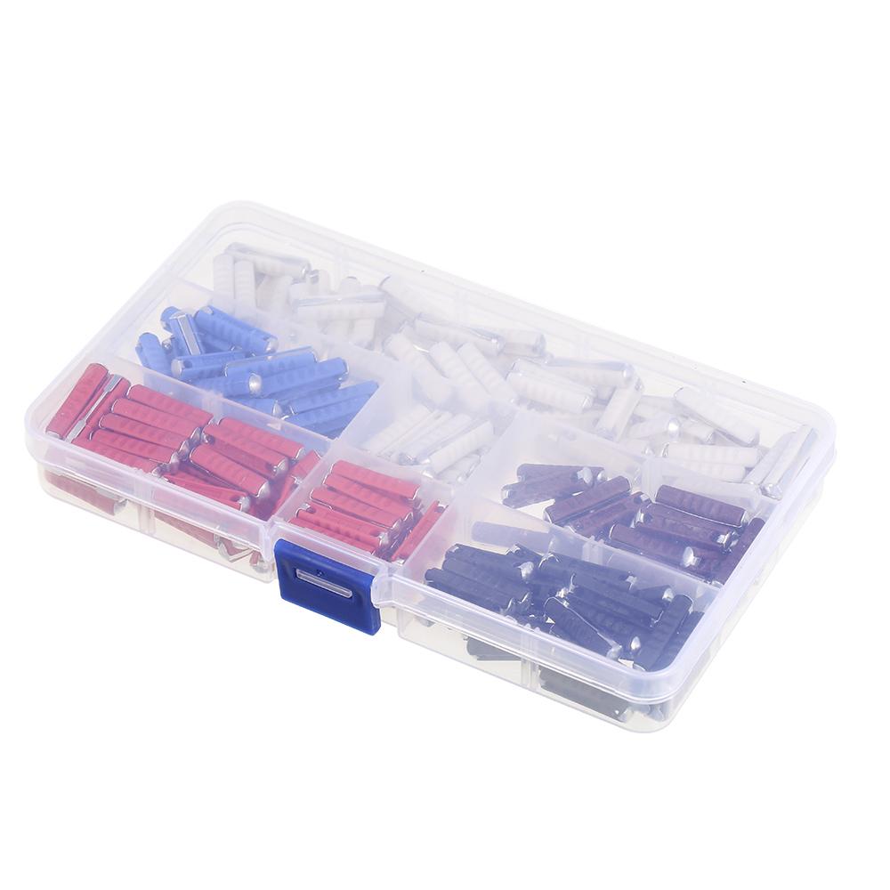200 шт. Ассортиментная коробка Континентальные предохранители Быстродействующий Торпедный предохранитель Классический автомобиль 5А 8А 10А 16А 25А Немецкий Европейский Автомобильный