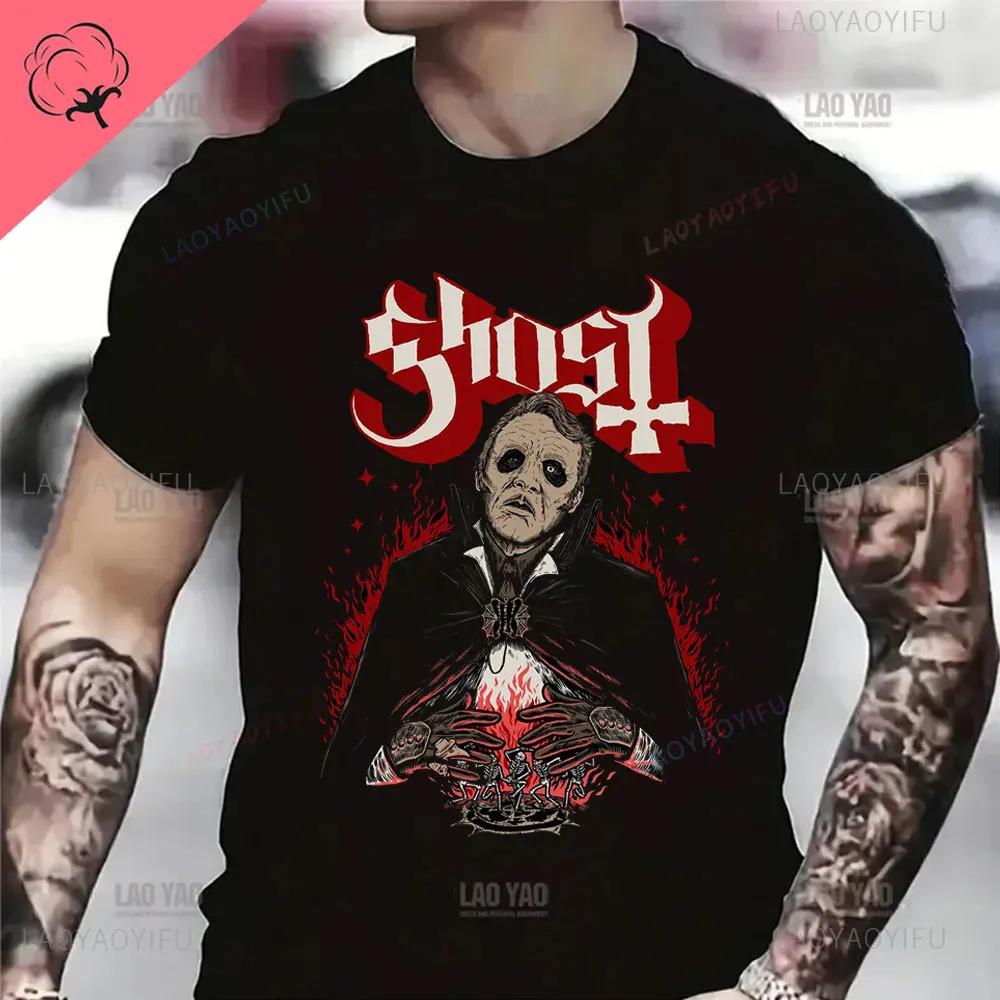 Funny Ghost BC Heavy Rock Band T-Shirts for Men Women O Neck Summer Casual Cotton Short Sleeve Tees Fashion Streetwear Men Tops