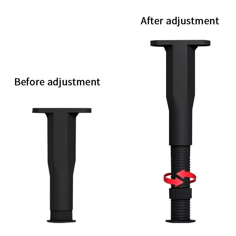 Телескопическая регулируемая опорная балка кровати, усиленная пластиковая ножка для мебели, ножка дивана, нижняя часть кровати, опорный кронштейн