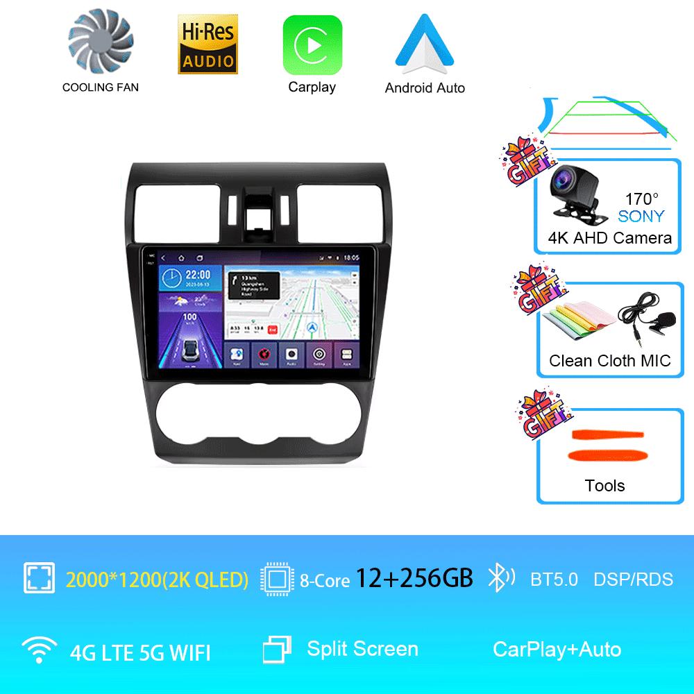 Автомагнитола Android 14 Стерео Для Subaru Forester XV WRX 2012- 2015 Для Impreza Мультимедийный Видеоплеер Навигация GPS Головное Устройство