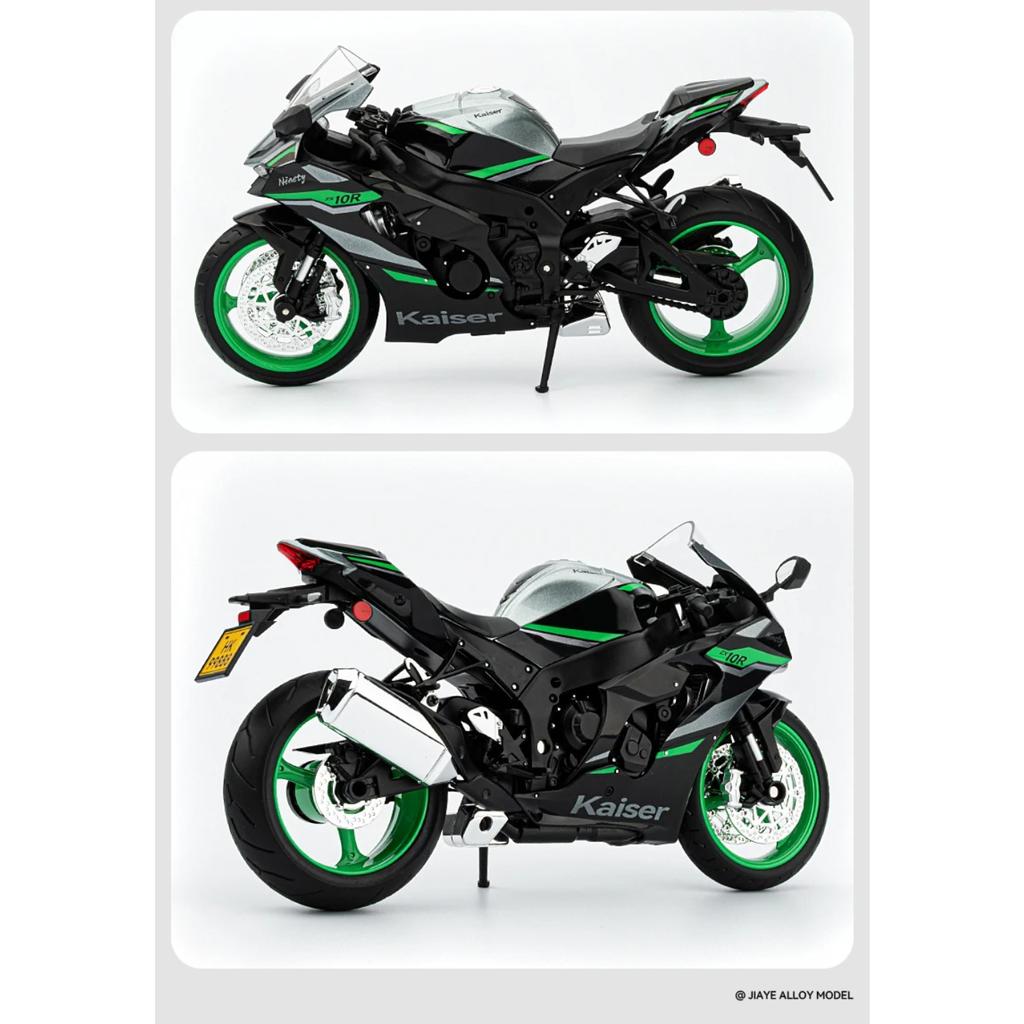 1/9 Scale Kawasaki Ninja ZX-10R Supermotor Alloy Metal Diecast Model Motorcycle Classic Ornaments Ornaments Outdoor Hobby Collection