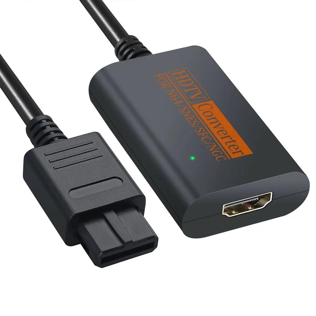 Для N64 к HDMI-совместимому конвертеру-адаптеру, полный цифровой 720P HDTV Gamecube SNES GC, Plug Play, без внешнего питания