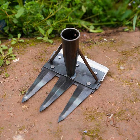 Садоводство Прополочник Грабли Сверхпрочный Стальной Открытый Сад Газон Ферма Рыхление Почвы Удаления Сорняков Прополка Корчевание Ручной Инструмент