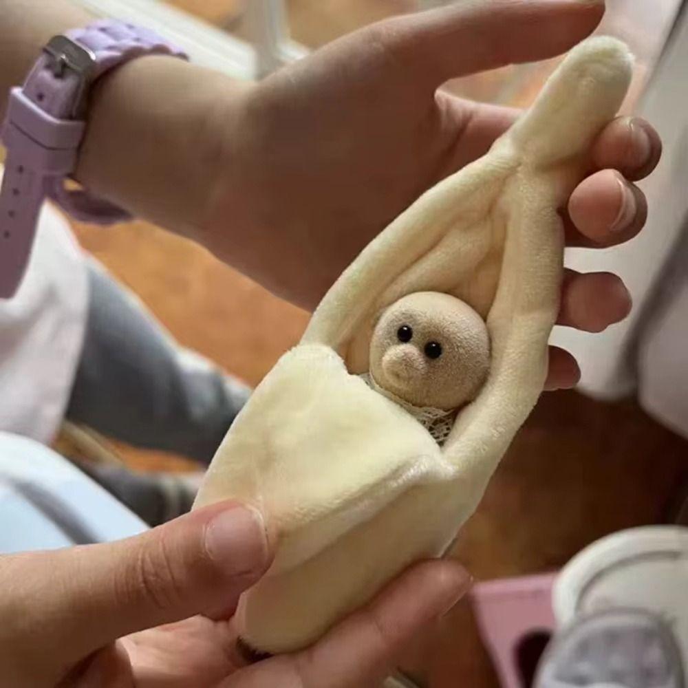 Cartoon Decor Monkey Banana Plush Yellow Color Doll Sleeping Bag Banana Doll Clothes Kids Toy