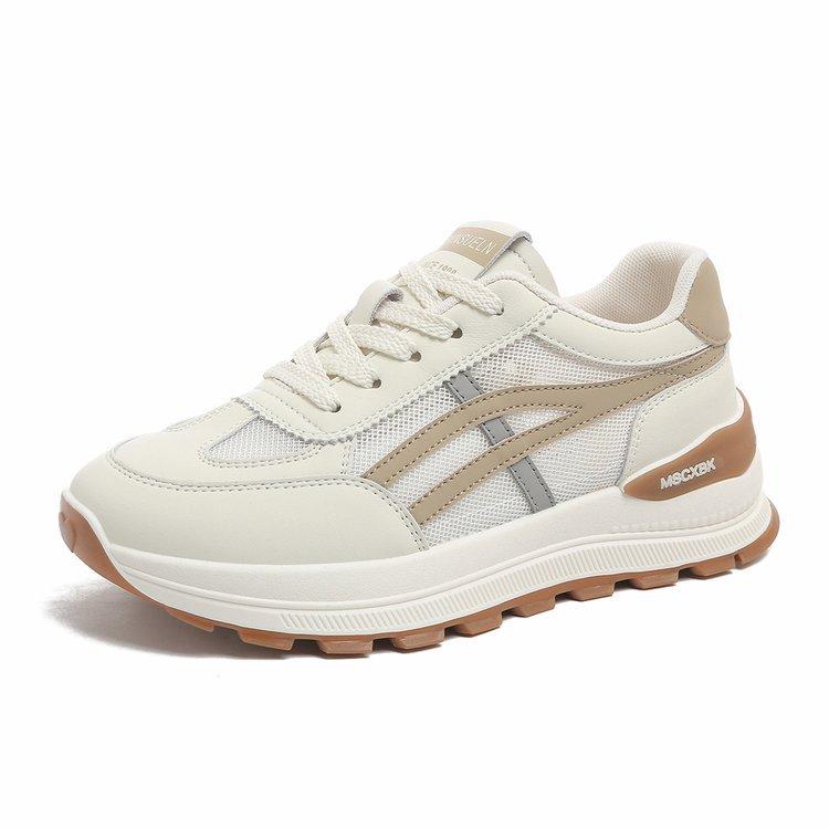 Summer Women's Shoes New Breathable Little White Shoes Children Versatile Korean Version Thick-soled Heightening Sports Shoes Casual Dad Shoes Women