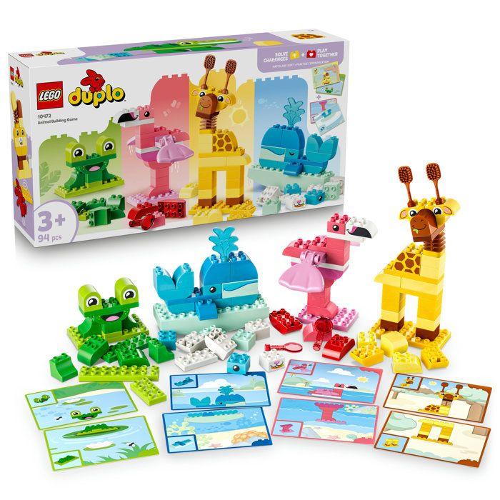 LEGO DUPLO 10472 Jeu de Construction d'Animaux - Jouet Éducatif des 3 ans - Set Montessori