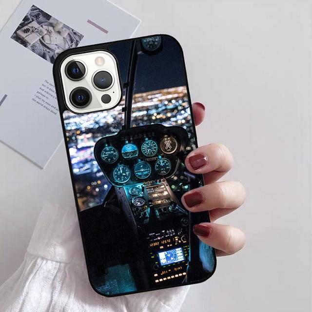 AIRCRAFT COCKPIT DASHBOARD Phone Case Cover For iPhone 17 Air 13 15 Pro Max 16 14 Plus 12 11 Apple max coque