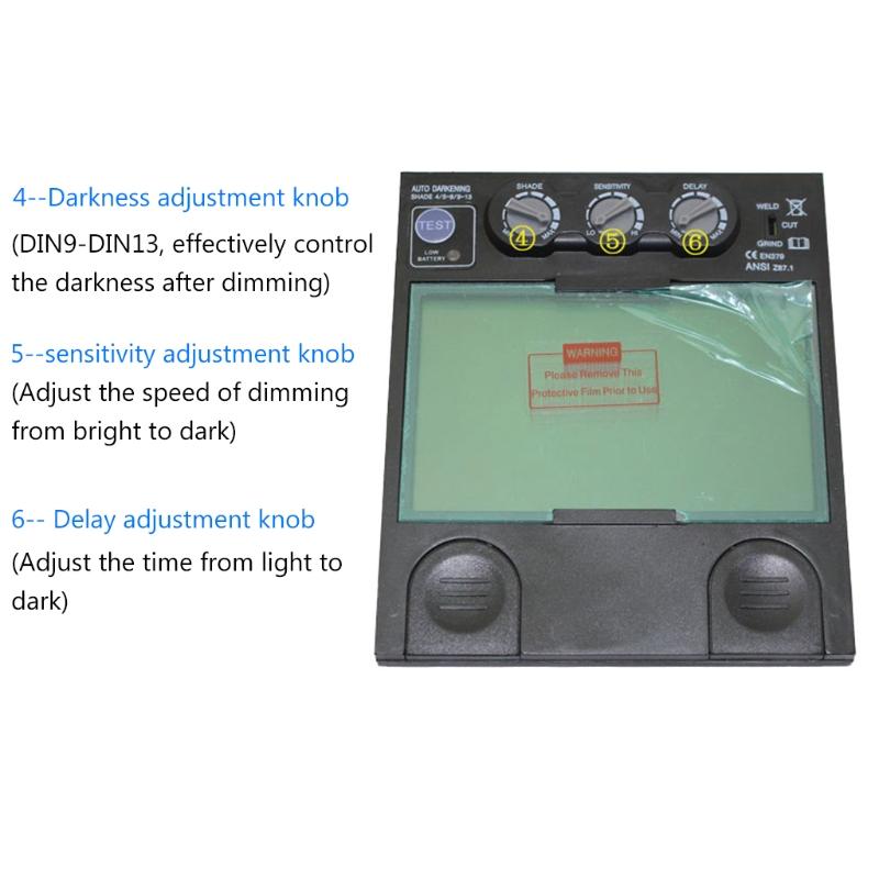 Автоматическая переменная фотоэлектрическая сварочная маска Зеркальная группа для наружной сварочной промышленности предотвращает экологически чистую продукцию