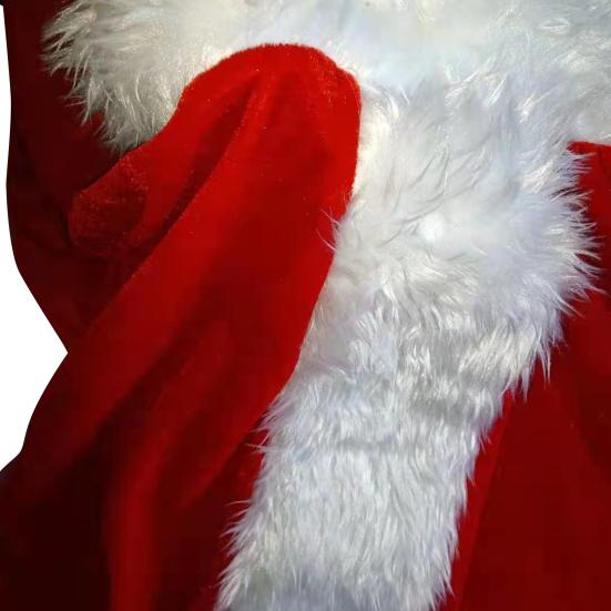 1 комплект рождественского костюма включает в себя верх, штаны, шляпу, пояс и бороду Санта-Клауса для косплея, драматического представления, оперы, выступлений, фотосъемки