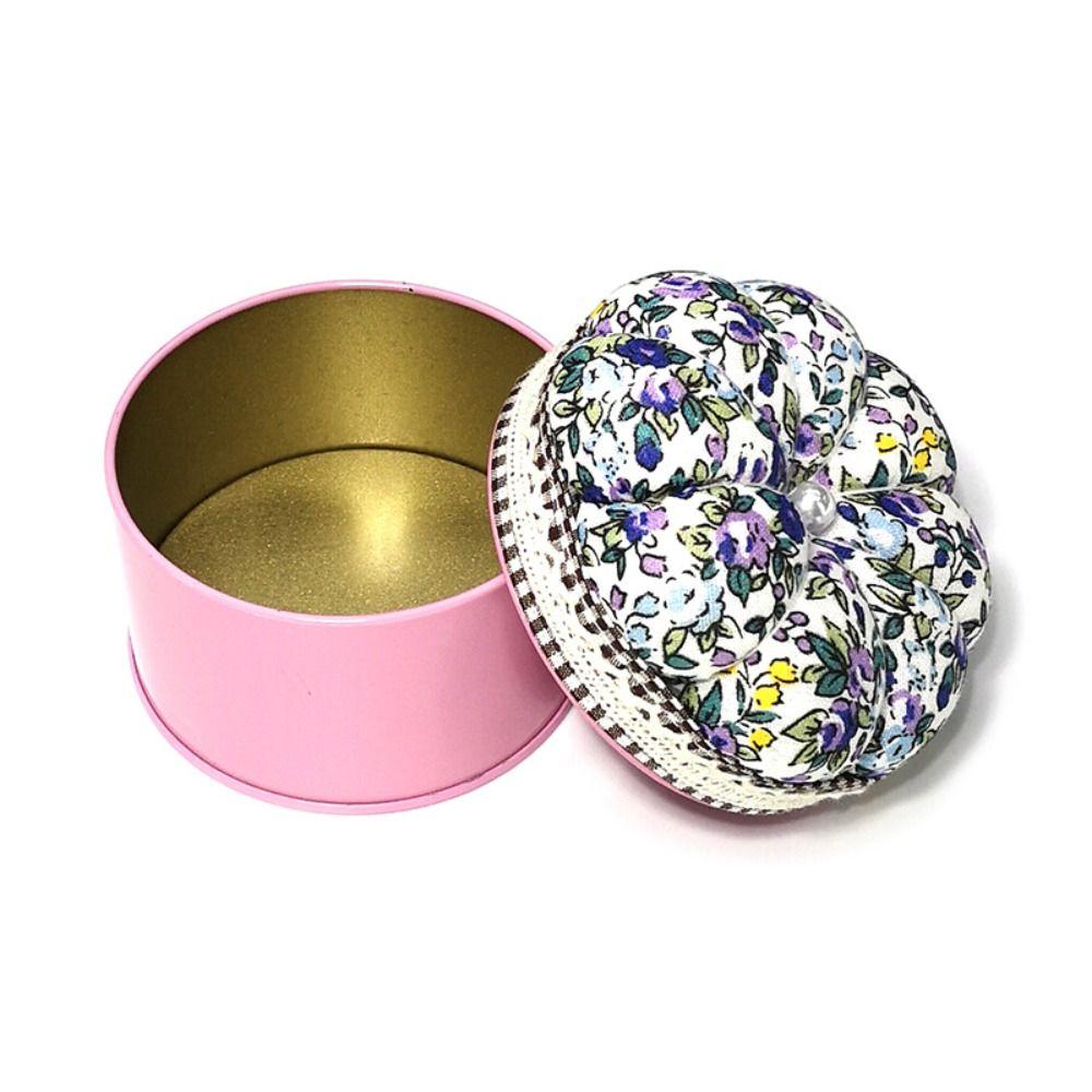 Pumpkin Shap Sewing Pin Cushion Button Storage Needle Holder  Sewing Embroidery Accessories
