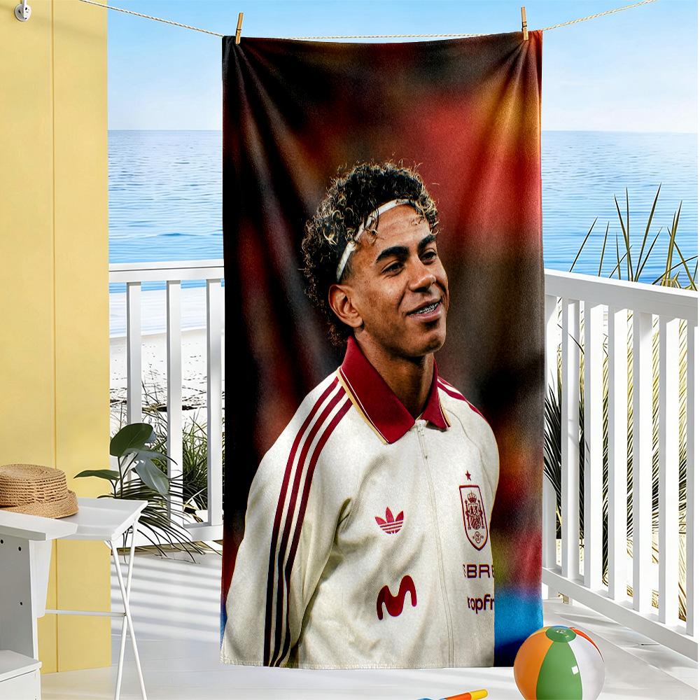 Yamal Spain's Soccer Stars Beach Towel Quick-Dry Soft Microfiber Comfortable Lightweight