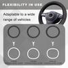 Pink Black Leopard Cheetah Print Steering Wheel Cover, Cute Anti-Slip Breathable Car Accessories Interior Elastic Steering Wheel Cover for Women Fit