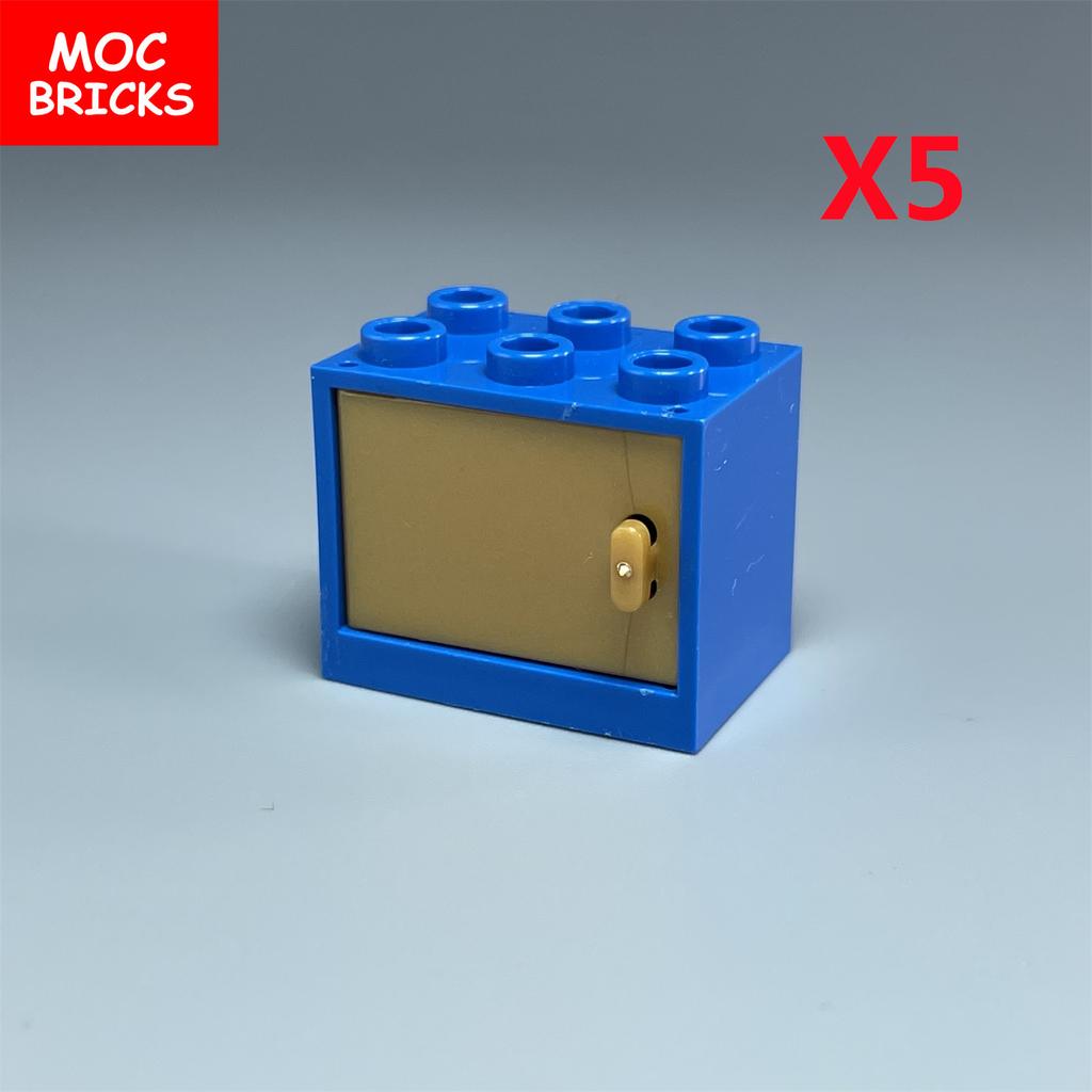 Коробка-шкафчик для кубиков MOC Контейнер 2x3x2 Шкафы Собираемые Частицы 4532 4533 Городской Дом Строительные Кирпичики Детали