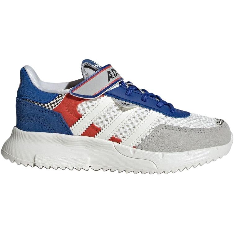 adidas Оригинальные Retropy F2 Тканевые Удобные Мягкие Низкие Повседневные Кроссовки для Детей Светло-серый Синий JS2477